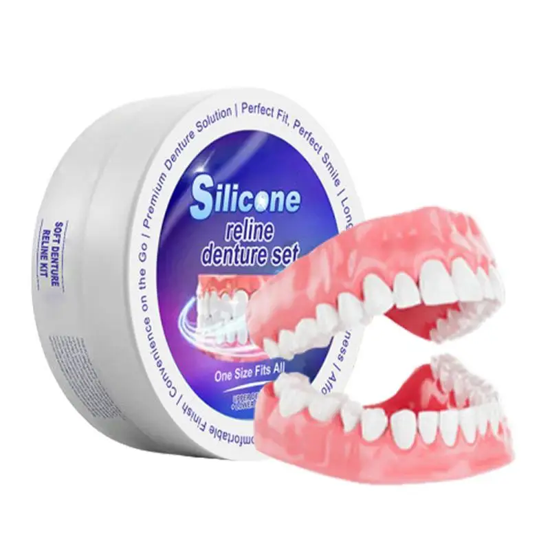 シリコーン義歯セットフィット一時的な矯正歯入れ歯偽の歯口腔衛 - Teeth Whitening Kit のレビューと価格