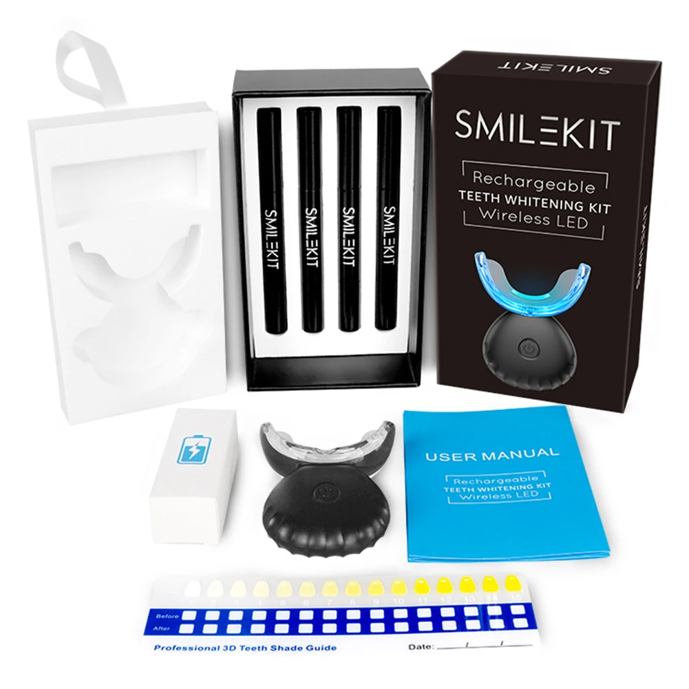 歯科歯ホワイトニングキットミニ 16 LED コールドライト - Teeth Whitening Pens のレビューと価格