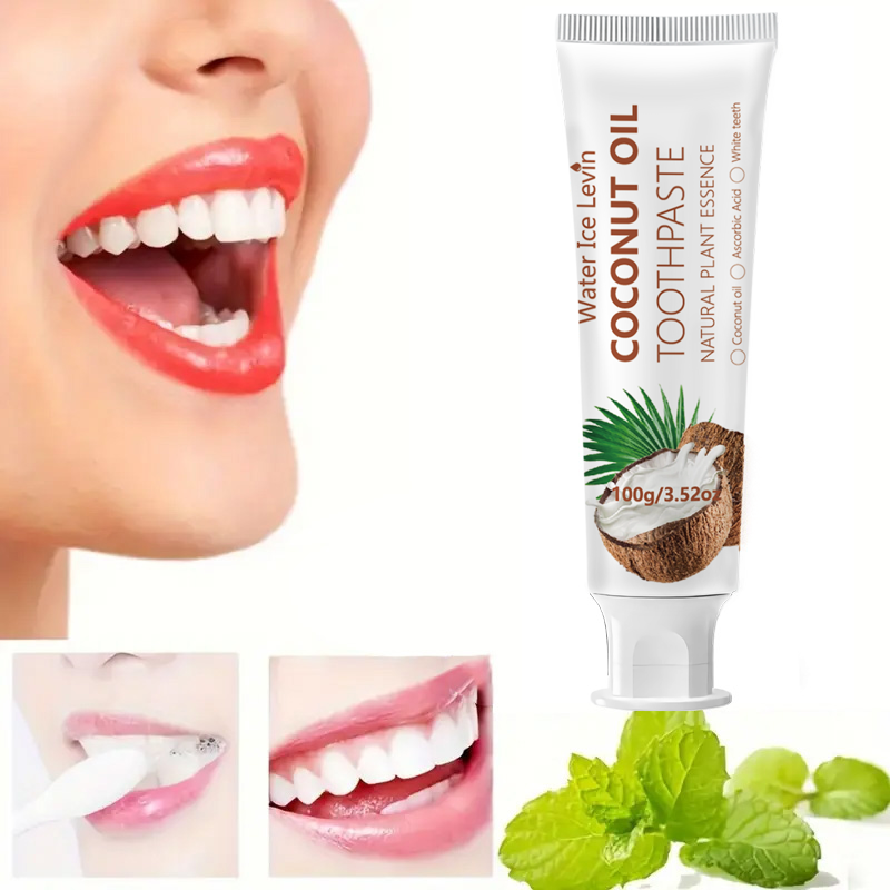 ココナッツオイル歯磨き粉 100g 天然植物エキス配合 歯を - Teeth Whitening Mouthwash のレビューと価格